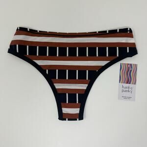 Hanky Panky PlayStretch Batu Striped Supima Cotton Thong XS/S NWT